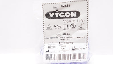Vygon 828.88 Oral Syringe Tip Adapter (x) - Pack of 100